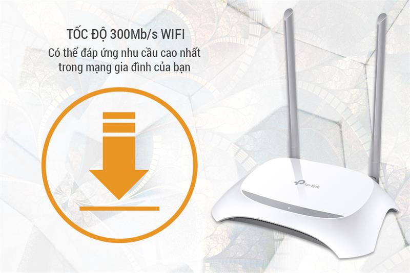 Tốc độ wifi lên 300Mbps